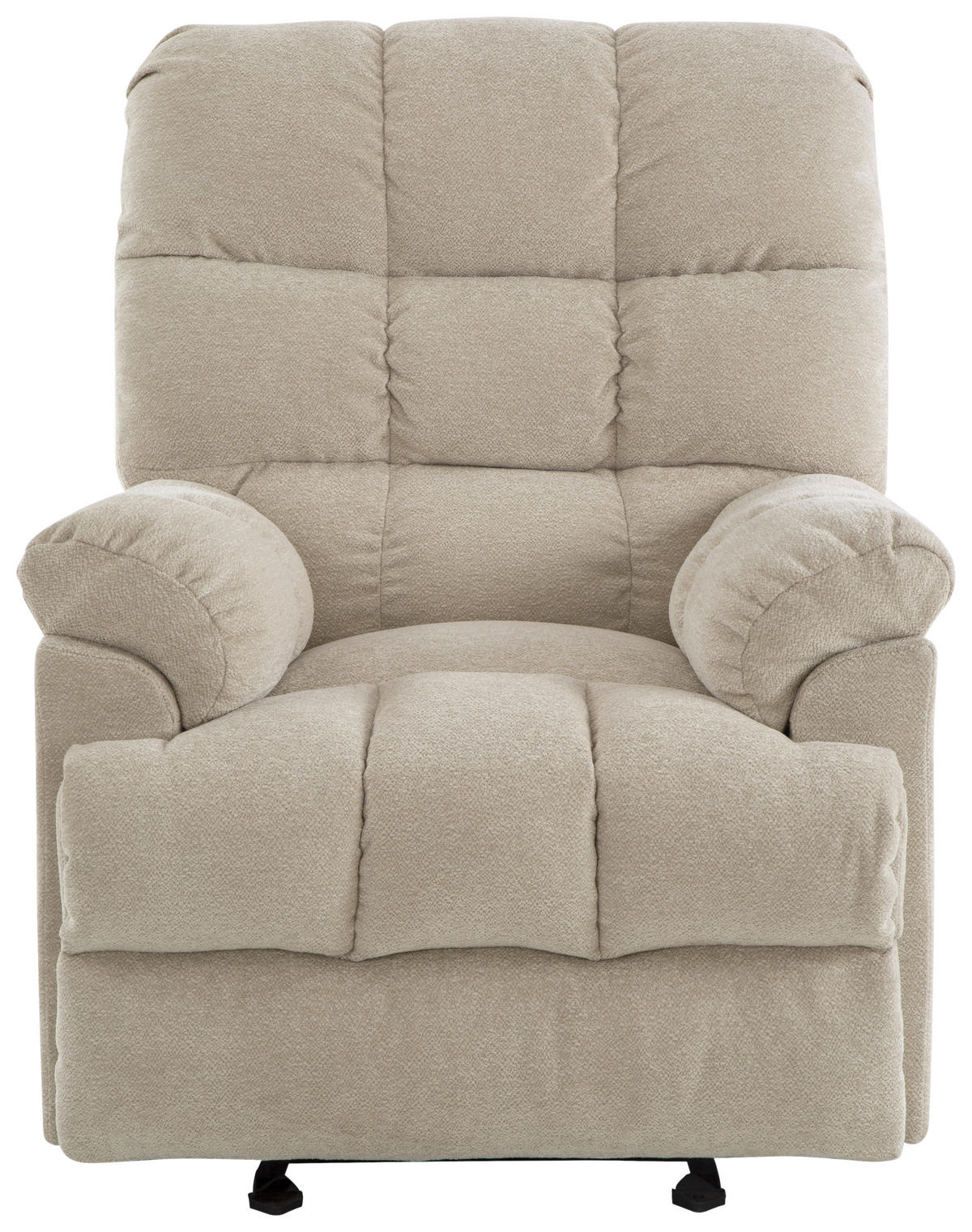 RELAXSESSEL CALIX Mikrofaser    - Beige/Schwarz, Design, Textil/Metall (91/105/102-172cm) - P & B