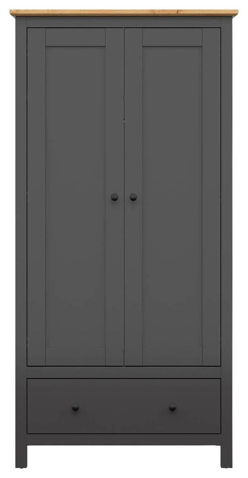 Thumbnail - Xxxl Kleiderschrank, Graphit, Eiche Artisan, Holzwerkstoff, 1 Schubladen, 101x203x57 cm, Schlafzimmer, Kleiderschränke, ...