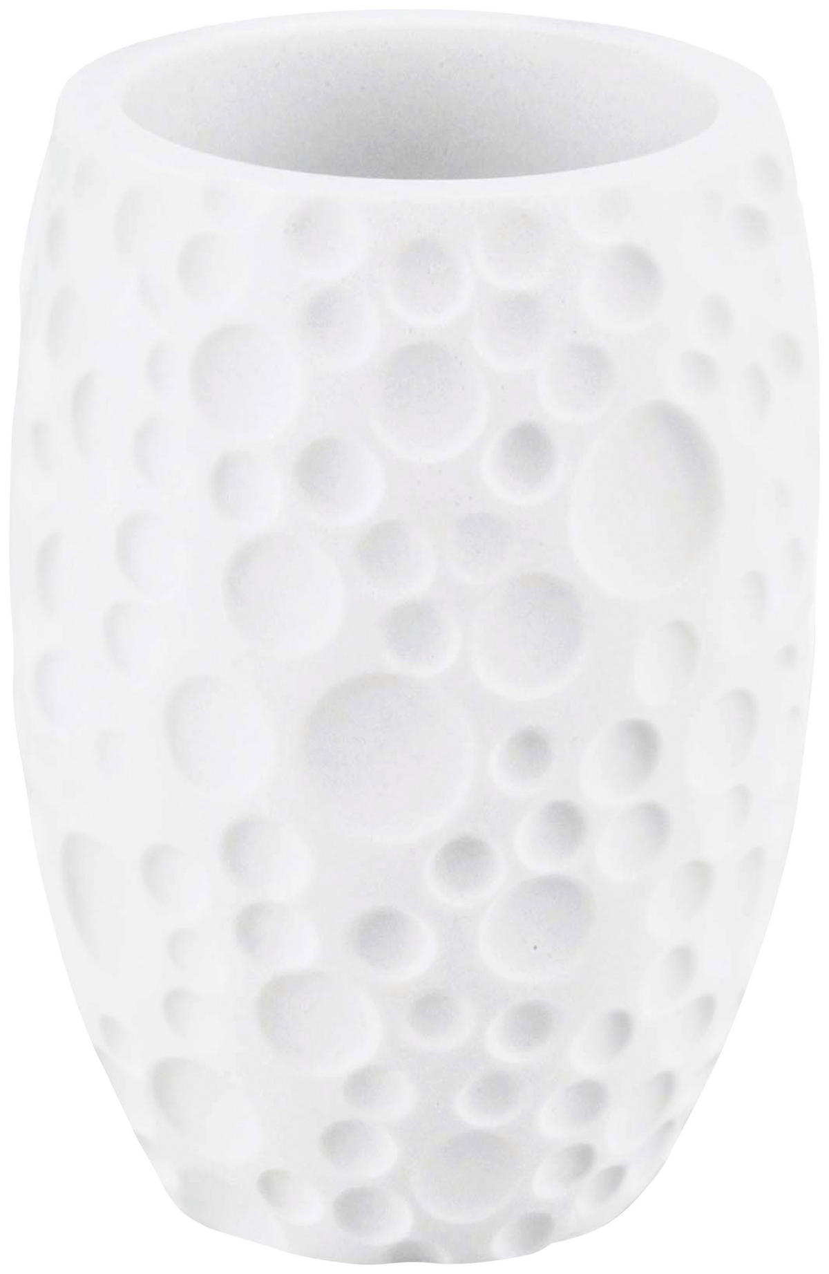 ZAHNPUTZBECHER Kunststoff  - Weiß, Design, Kunststoff (7,6/10,8cm) - Kleine Wolke