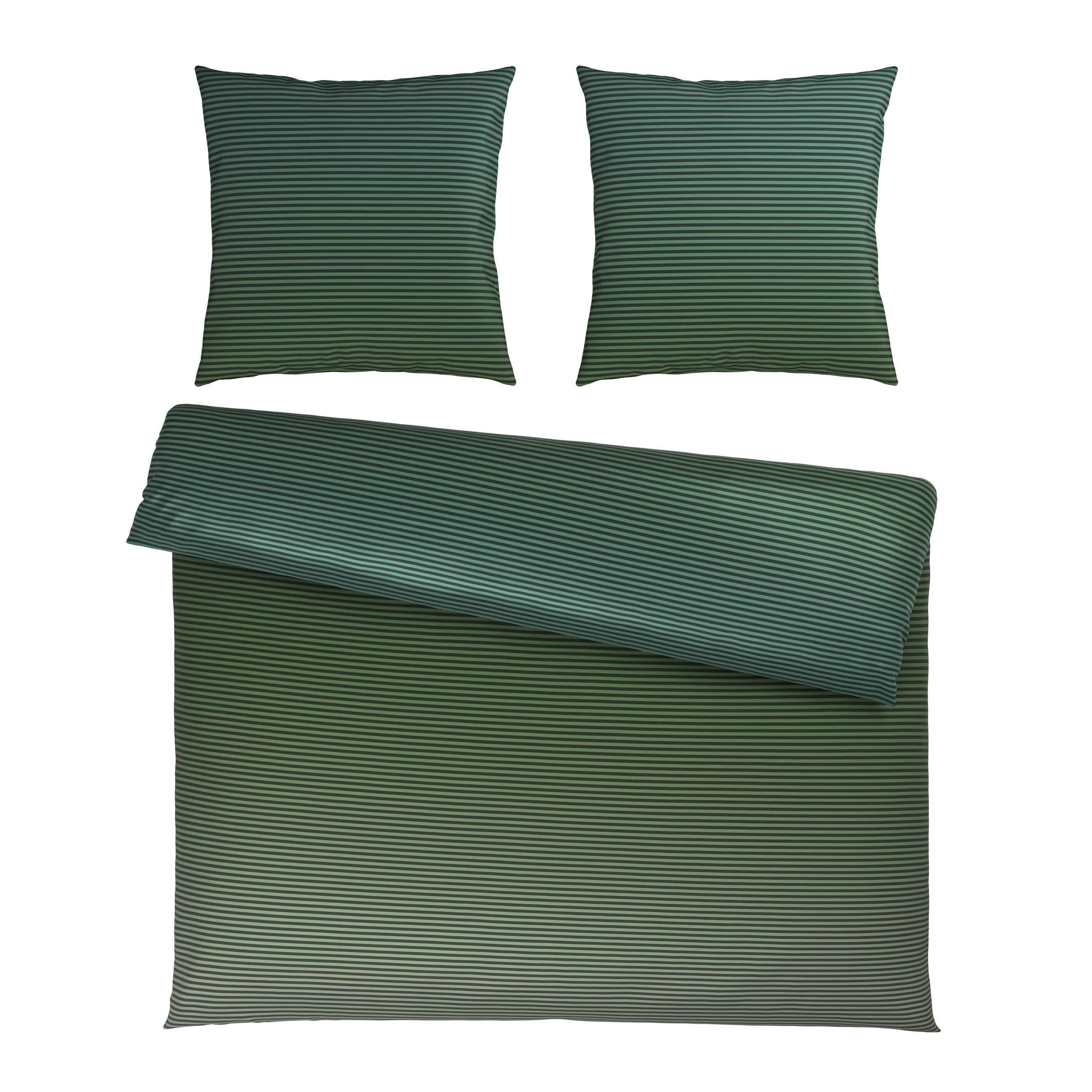 BETTWÄSCHE Satin 200/200 cm  - Salbeigrün, Textil (200/200cm) - Novel