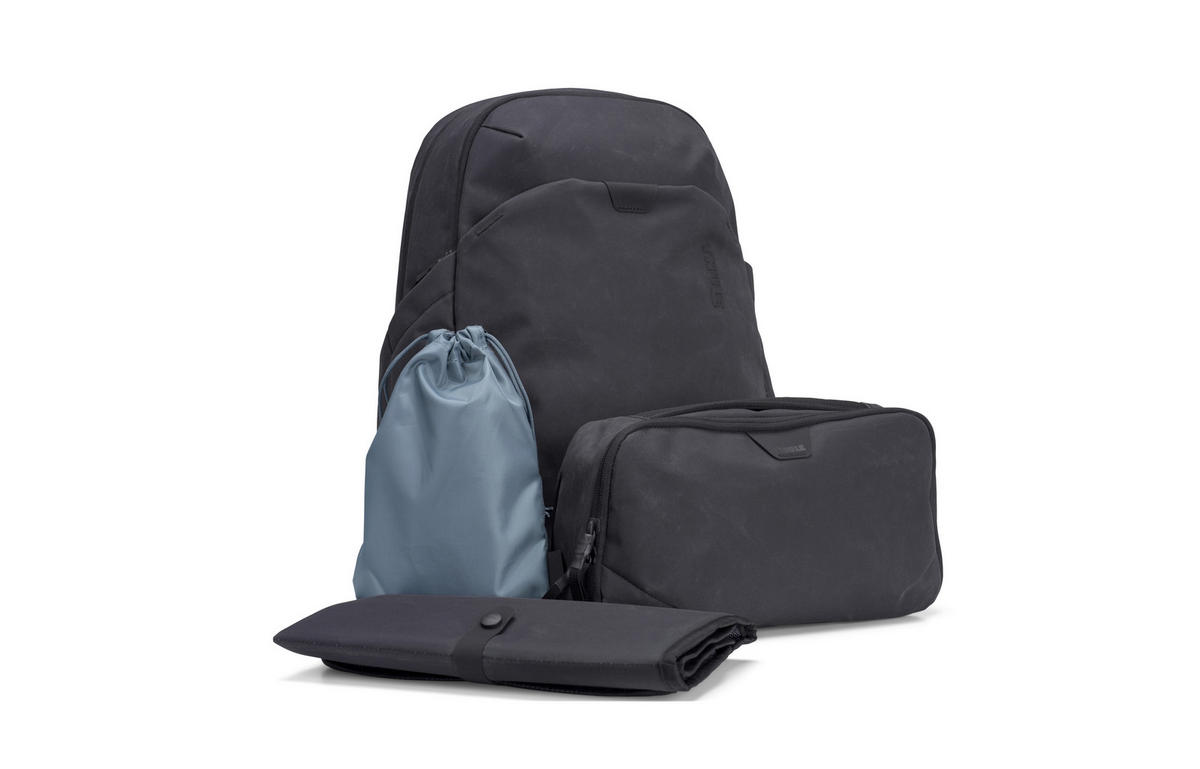 WICKELRUCKSACK  - Schwarz, Basics, Kunststoff/Textil (48/43/32cm) - Thule
