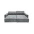 WOHNLANDSCHAFT in Textil Grau - Schwarz/Grau, MODERN, Kunststoff/Textil (298/202cm) - Hom`in WOHNLANDSCHAFT in Textil Grau - Schwarz/Grau, MODERN, Kunststoff/Textil (298/202cm) - Hom`in