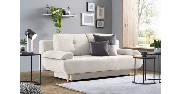 SCHLAFSOFA Flachgewebe Beige - Beige/Naturfarben, Design, Holz/Textil (200/71/95cm) - Novel
