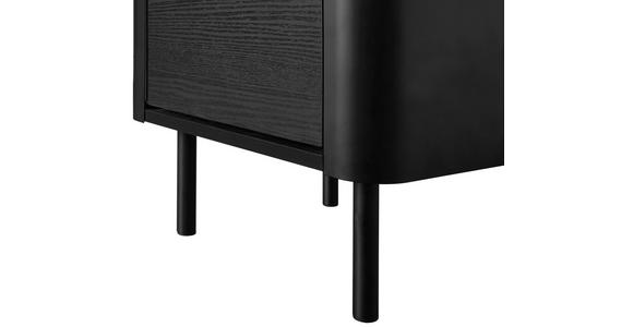 NACHTSCHRANK 45/52/40 cm - Eichefarben/Goldfarben, Trend, Holzwerkstoff/Metall (45/52/40cm) - Xora