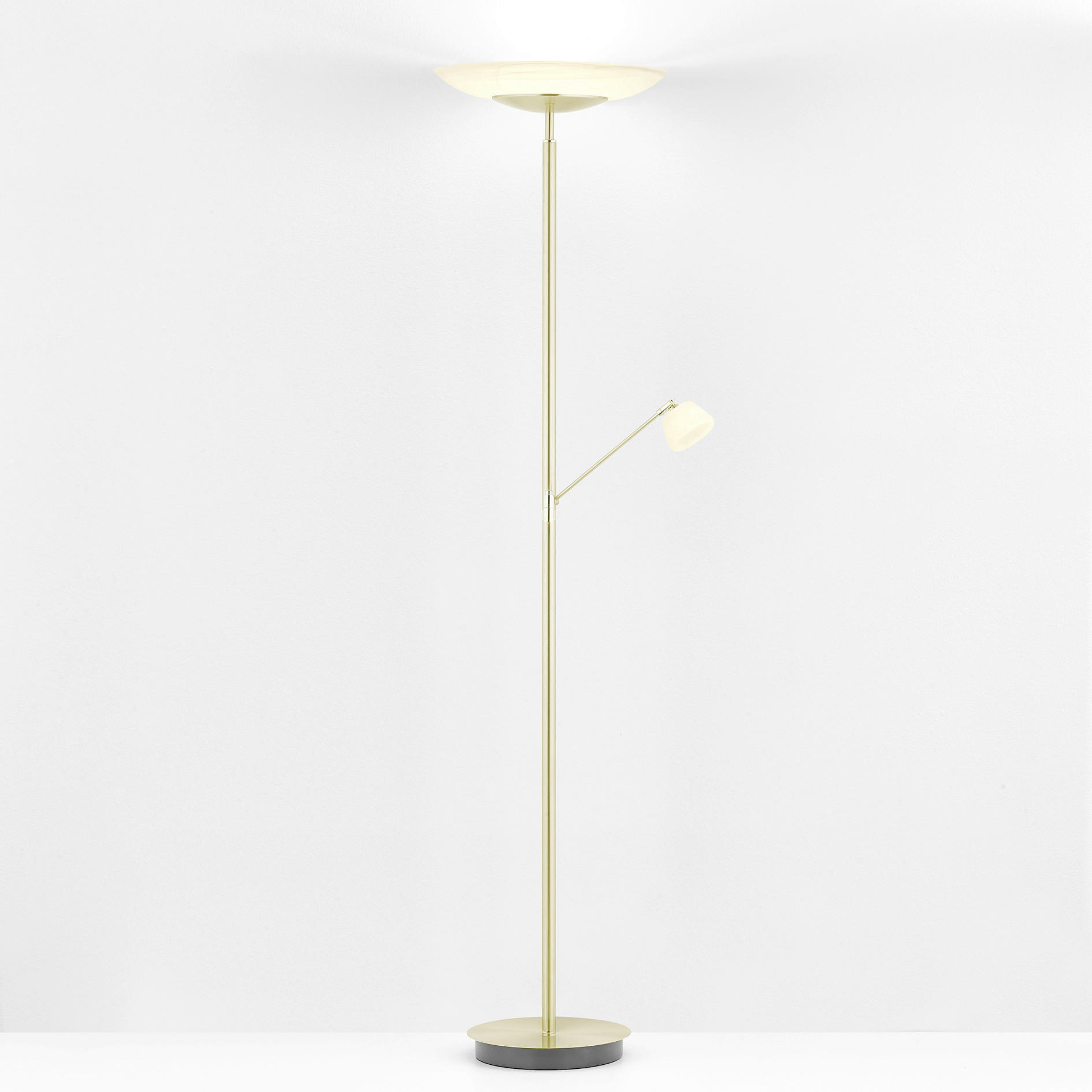 Hell Led-Stehleuchte Ferdi Messing 180 cm