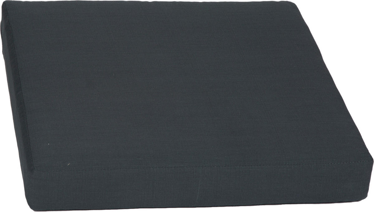 LOUNGEKISSEN in Anthrazit Uni  - Anthrazit, Basics, Textil (60/60/8cm) - Gardenson
