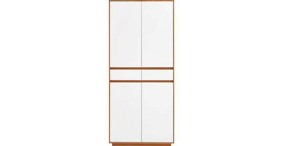GARDEROBENSCHRANK 86/193/37 cm - Eichefarben/Weiß, Design, Holz/Holzwerkstoff (86/193/37cm) - Novel