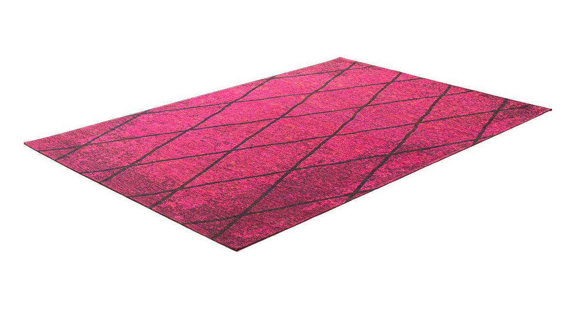VINTAGE-TEPPICH 50/80 cm Fine Line Bordeaux  - Bordeaux, Design, Kunststoff/Textil (50/80cm) - Tom Tailor