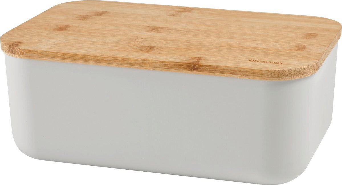 KUTIJA ZA HLEB      - siva/braon, Osnovno, drvo/plastika (5,5l) - Brabantia