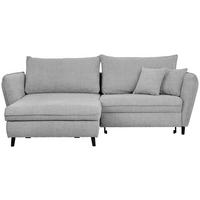 HÖRNSOFFA i struktur grå  - svart/grå, Design, trä/textil (245/161cm) - Livetastic