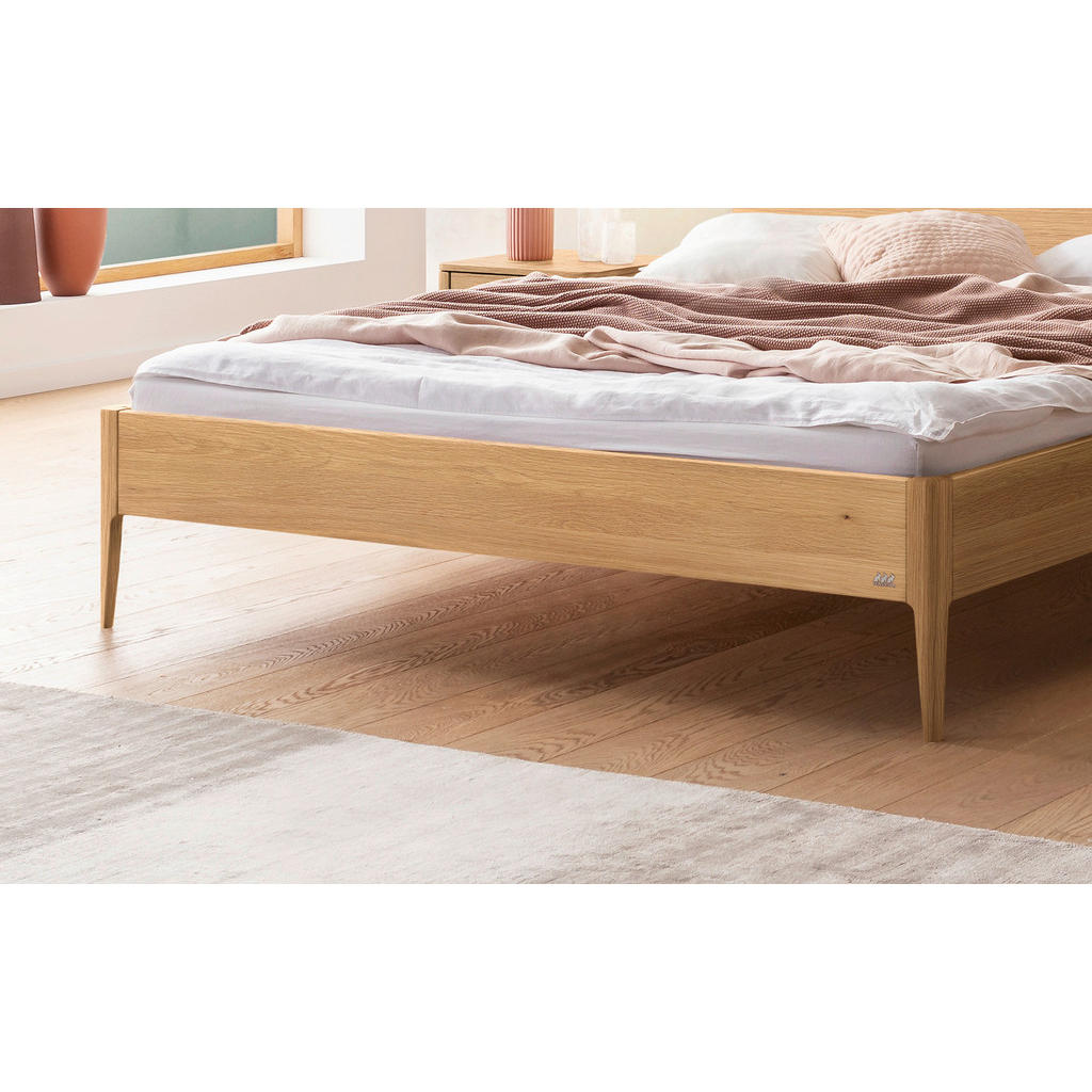 Thumbnail - Hasena Bett, Eiche, Holz, Eiche, massiv, Höhe ca. 22 cm, 140x200 cm, in verschiedenen Holzarten erhältlich, Größen erhäl...