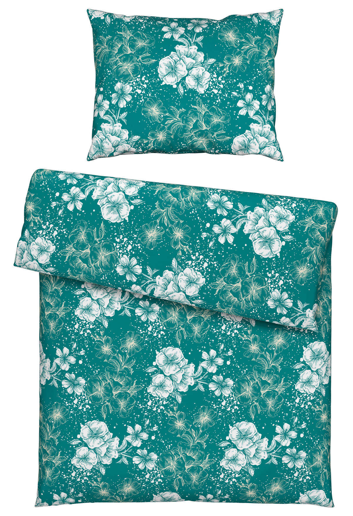 POSTEĽNÁ BIELIZEŇ, renforcé, zelená, 140/200 cm - zelená, Konventionell, textil (140/200cm) - Esposa