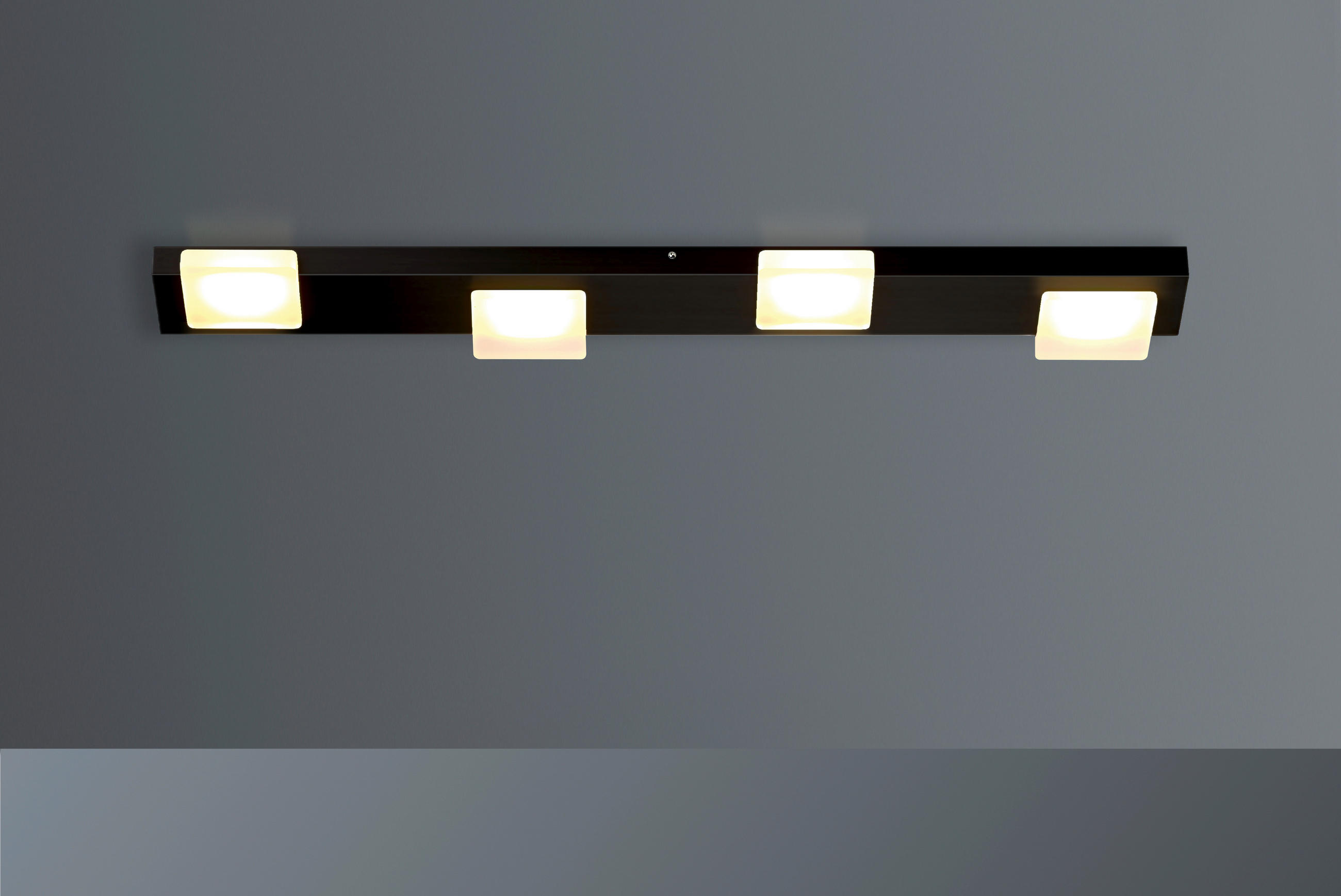 LED-DECKENLEUCHTE 72/12/3 cm   - Schwarz, Design, Metall (72/12/3cm) - BOPP