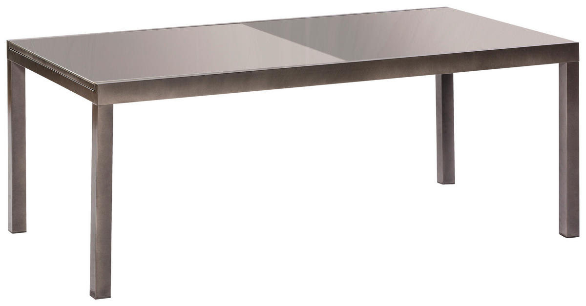 GARTENSET Aluminium  - Graphitfarben/Braun, MODERN, Textil/Metall - Gardenson