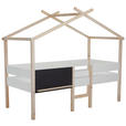 HAUSBETT 90/200 cm  - Schwarz/Weiß, Design, Holz/Holzwerkstoff (90/200cm) - Xora