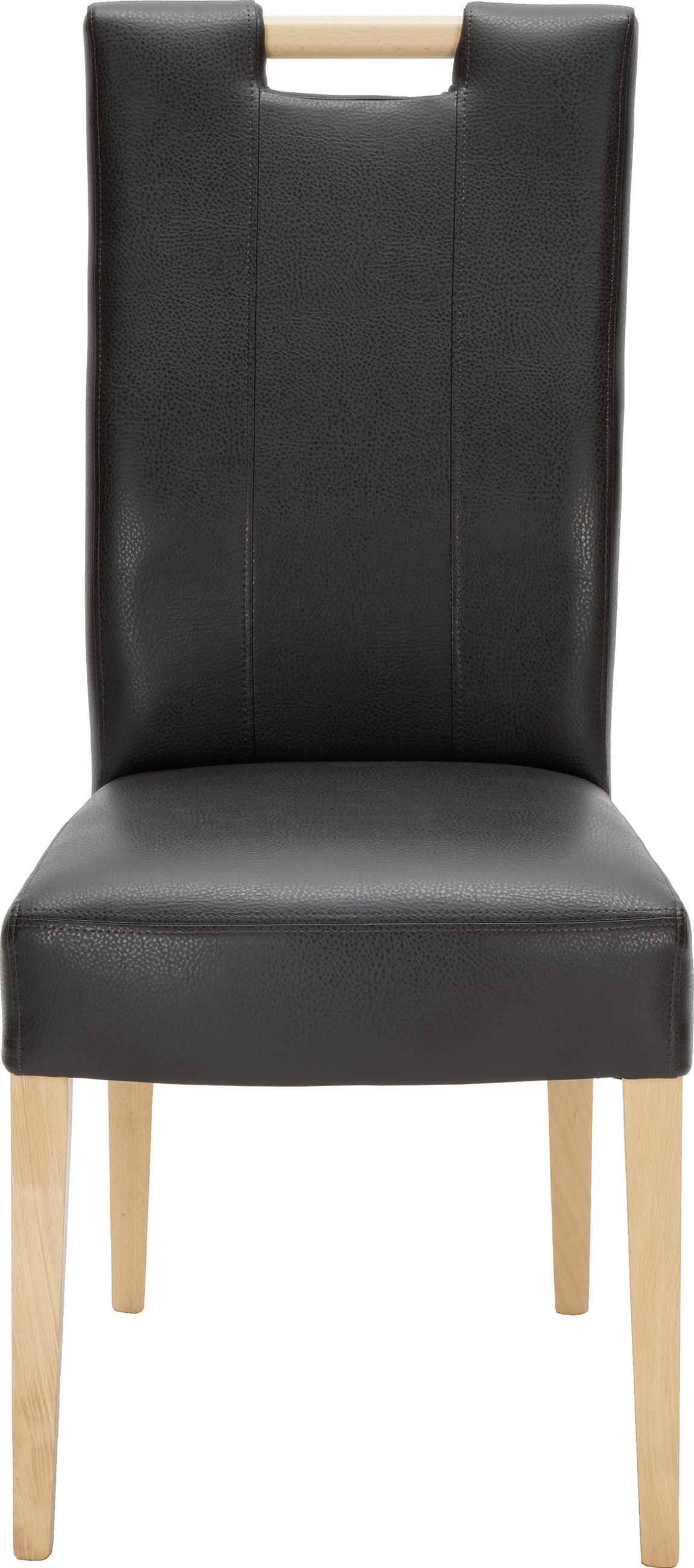 SZÉK fa, textil bükk, sötétbarna  - sötétbarna/bükk, Konventionell, textil/fa (64/100/47cm) - Cantus