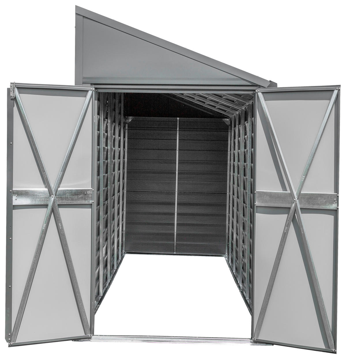 GERÄTEHAUS 295/208/124 cm  - Grau, Basics (295/208/124cm) - Ambia Garden