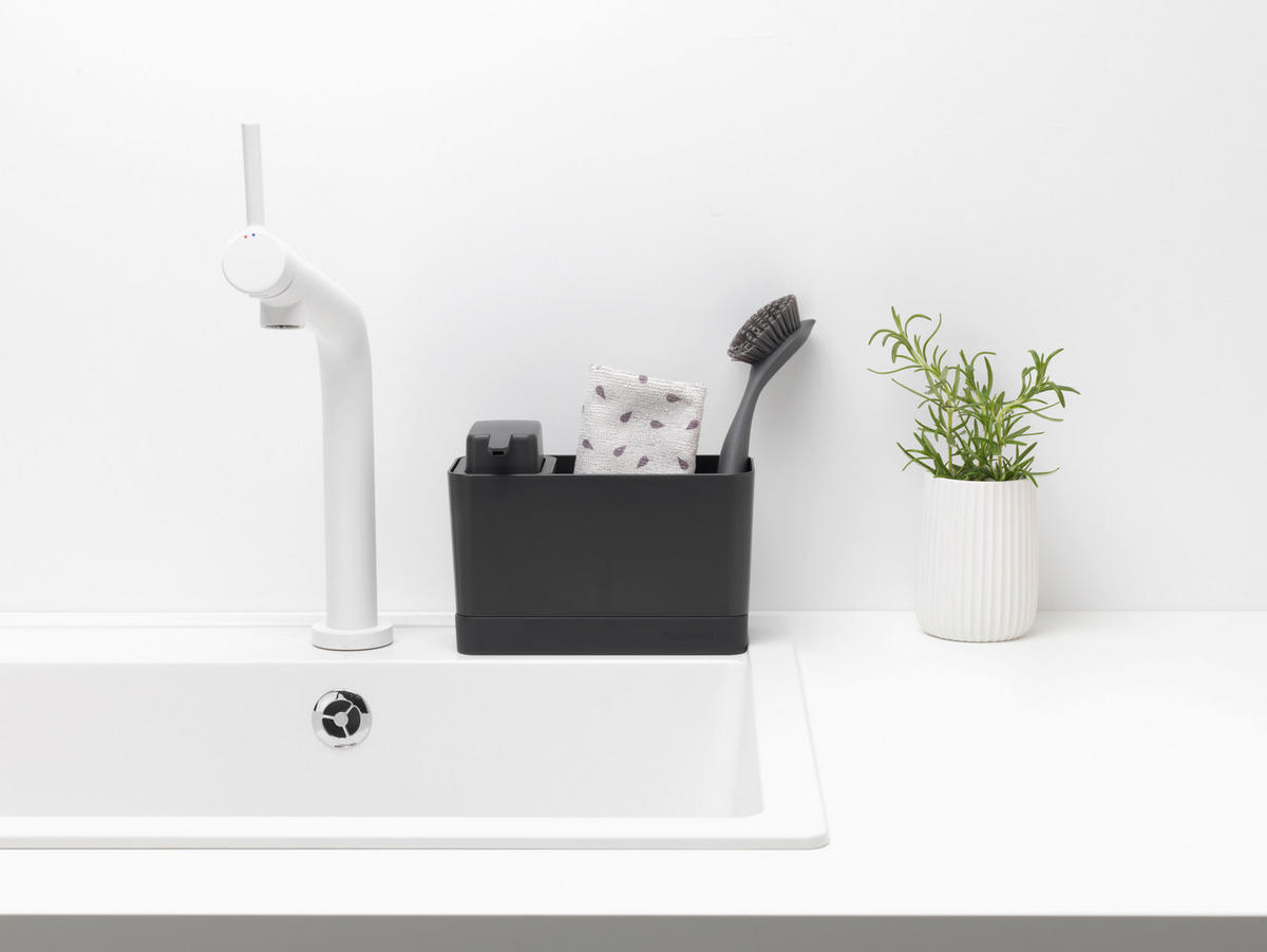 KÜCHENUTENSILIENHALTER - Dunkelgrau, Design, Kunststoff (9,1/19,6/12cm) - Brabantia
