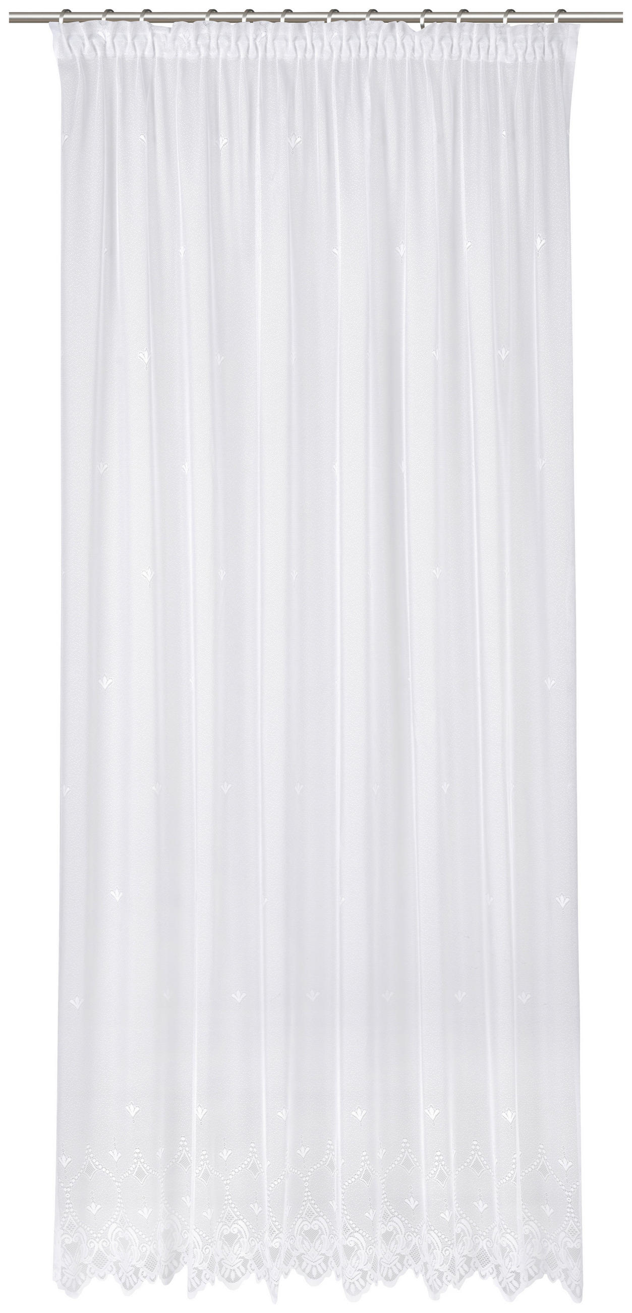ZÁCLONA, polopriehľadné, 280 cm - biela, Konventionell, textil (280cm) - Esposa
