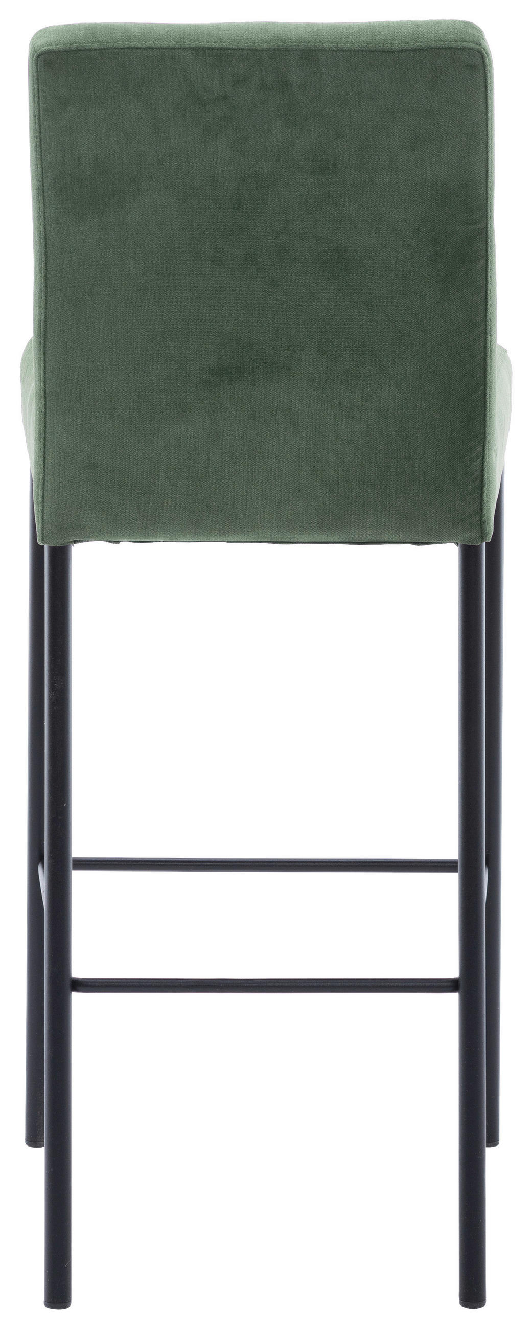 BARHOCKER in Metall, Textil Grün, Schwarz  - Schwarz/Grün, Design, Textil/Metall (46/91/61cm) - Xora