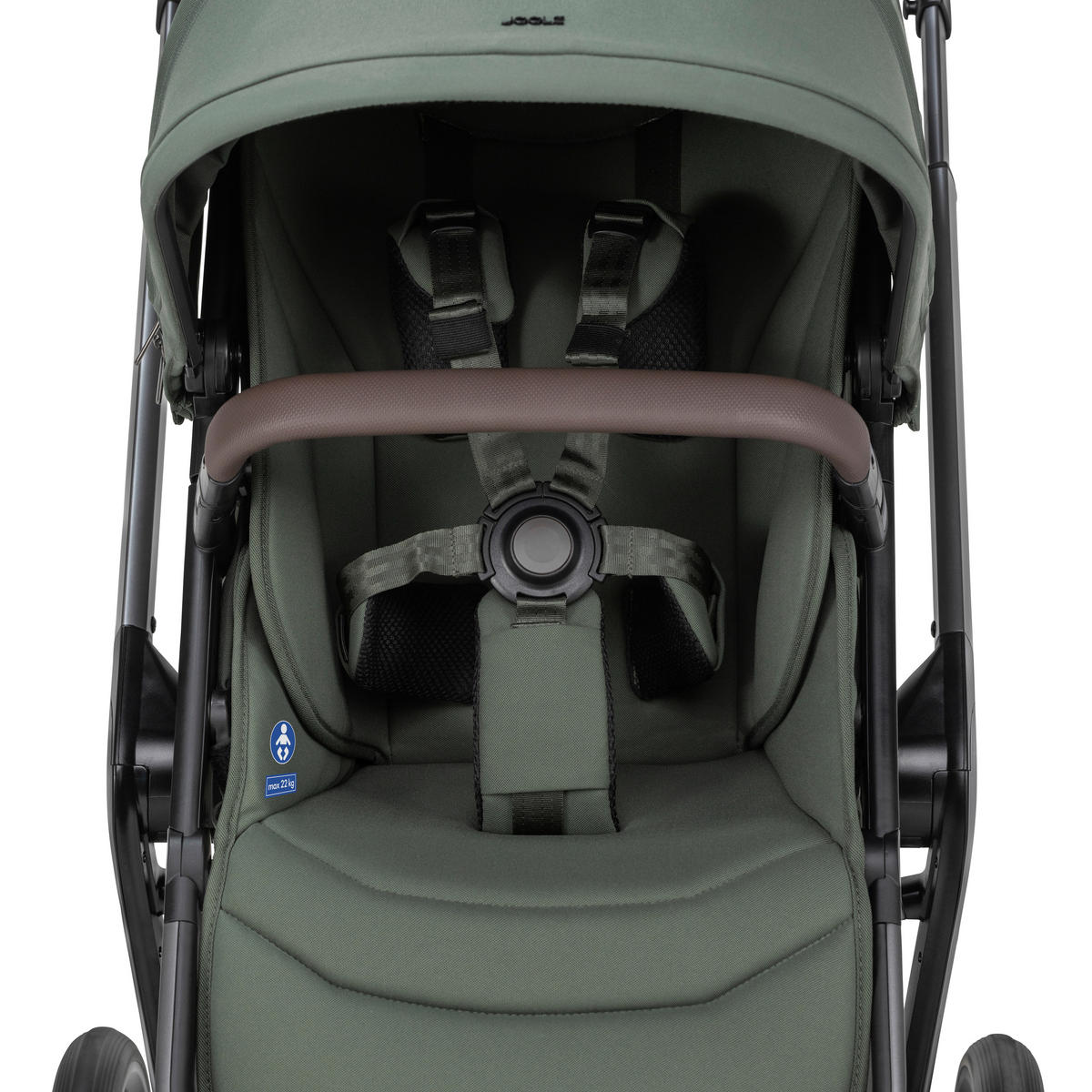KINDERWAGEN  Day 5  Forest Green  - Olivgrün/Grau, Basics, Textil/Metall (94/60/113cm) - Joolz