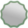 WANDSPIEGEL 100/100/4,5 cm    in wellenförmig  - Grün, Design, Glas/Holzwerkstoff (100/100/4,5cm) - Novel
