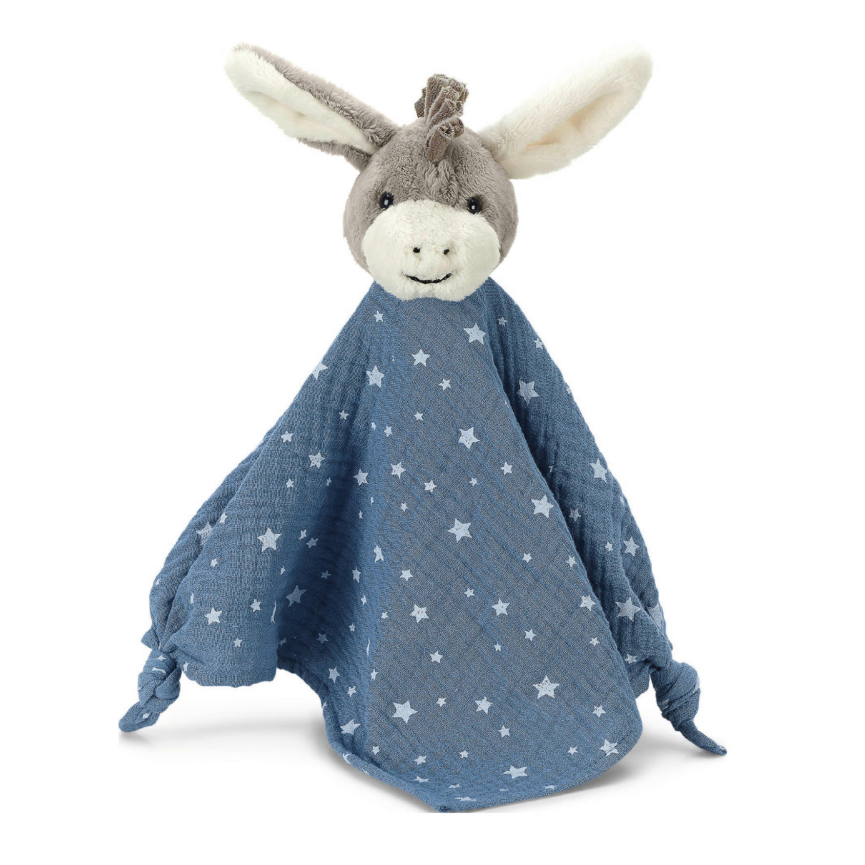 Sterntaler Schmusetuch Schnuffeltuch Emmi Blau, Grau 40x9x32 cm