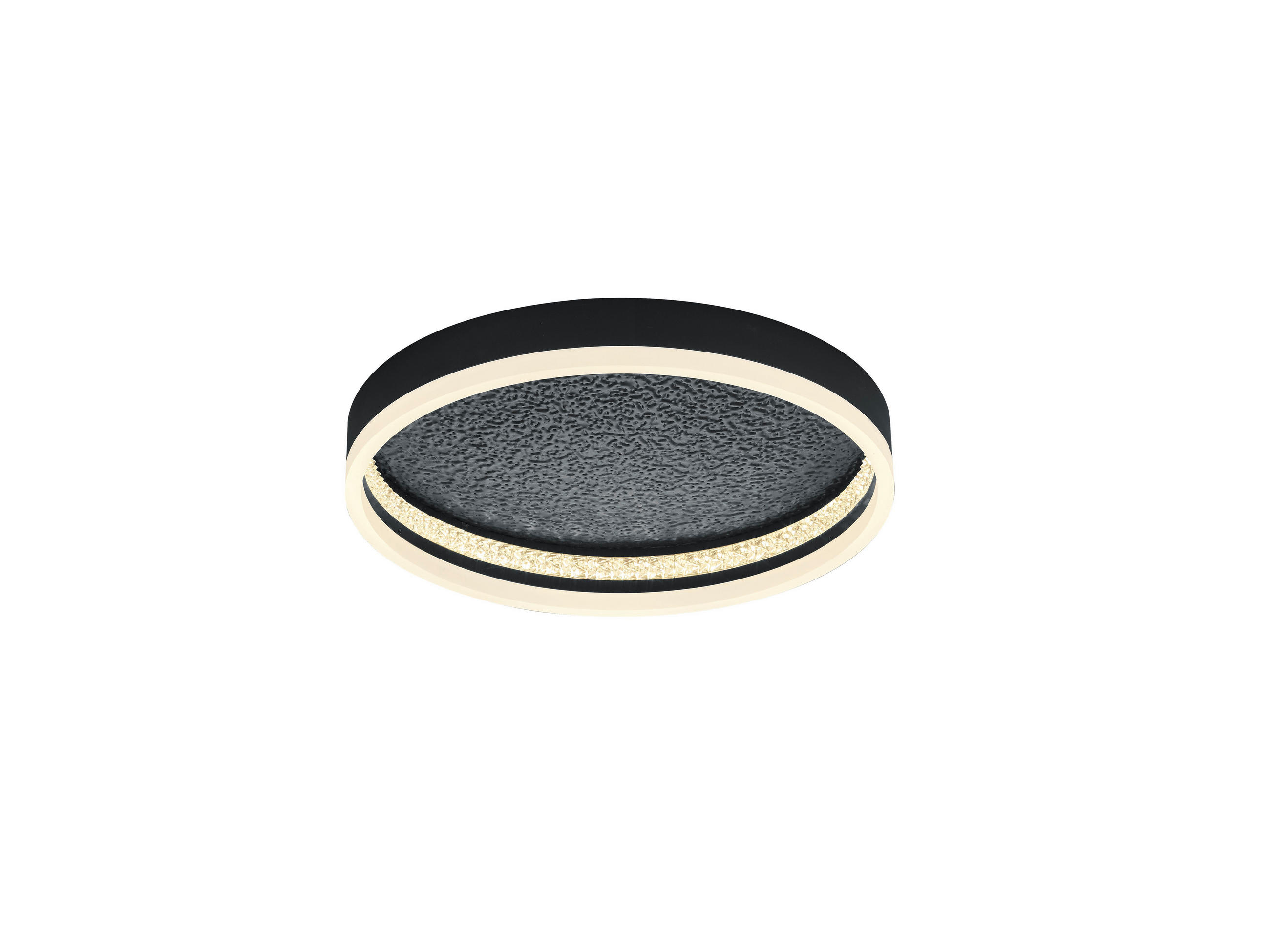 LED-DECKENLEUCHTE  40 cm  - Schwarz, Design, Metall (40cm)
