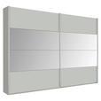 SCHWEBETÜRENSCHRANK  in Grau  - Grau, KONVENTIONELL, Glas/Holzwerkstoff (271/210/62cm) - Xora