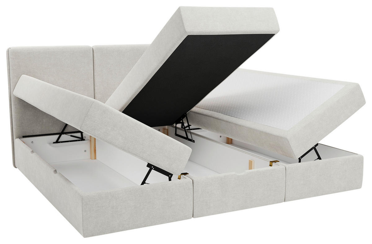 FAMILIENBETT - Schwarz/Grau, MODERN, Holz/Kunststoff (210/200cm) - MID.YOU