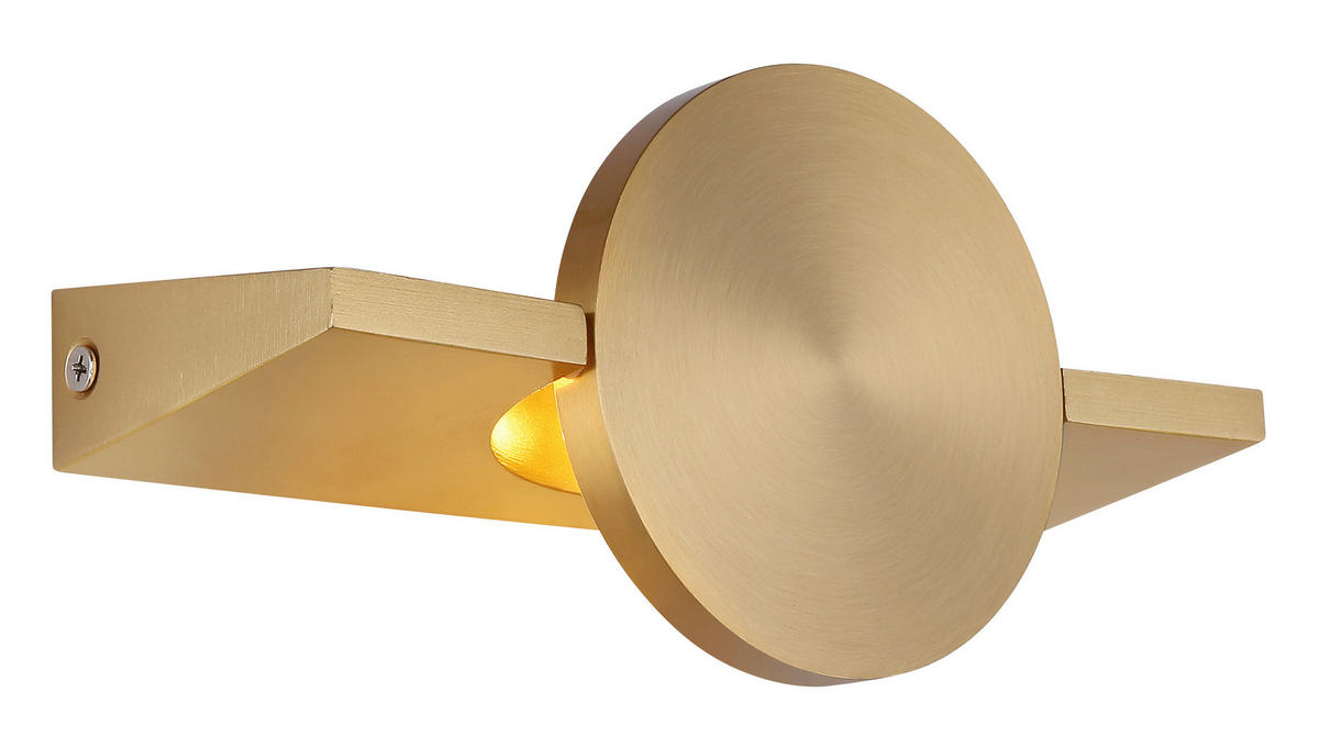 LED-WANDLEUCHTE Jasper 10/20 cm  - Messingfarben, Design, Metall (10/20cm) - Globo