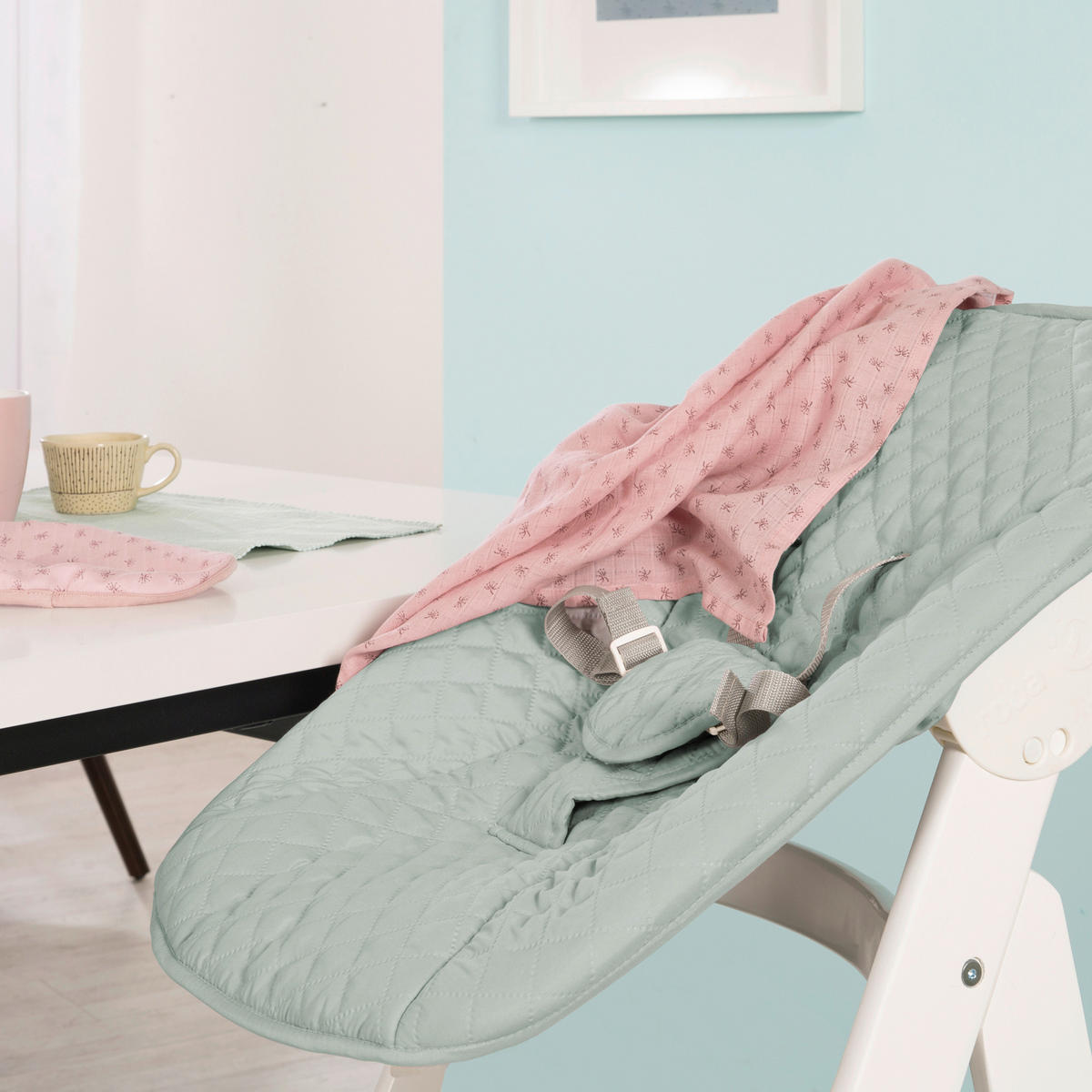 HOCHSTUHL Born Up Style Set  - Pastellgrün/Weiß, Basics, Holzwerkstoff/Textil (46/94/66,5cm) - Roba