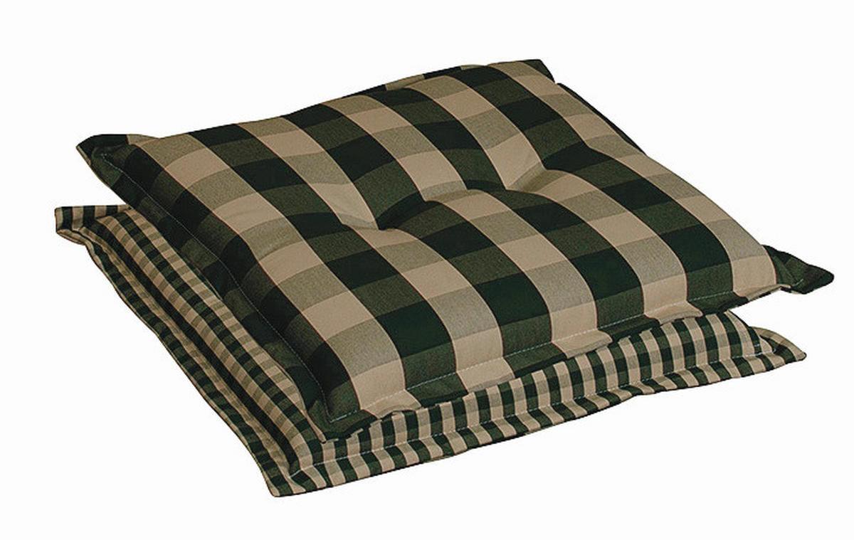 SITZKISSEN   50/9/50 cm  - Beige/Grün, LIFESTYLE, Textil (50/9/50cm)