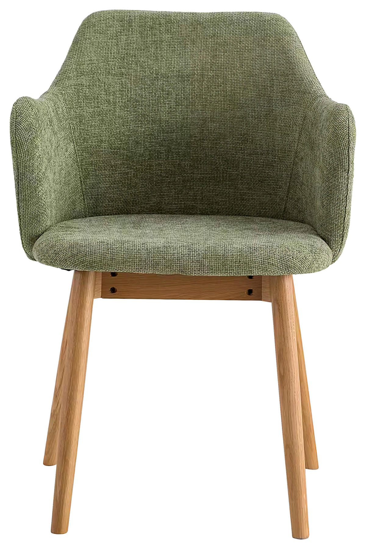 ARMLEHNSTUHL   Leinenoptik  Naturfarben, Olivgrün  - Olivgrün/Naturfarben, Modern, Holz/Textil (55/82/57cm) - Livetastic