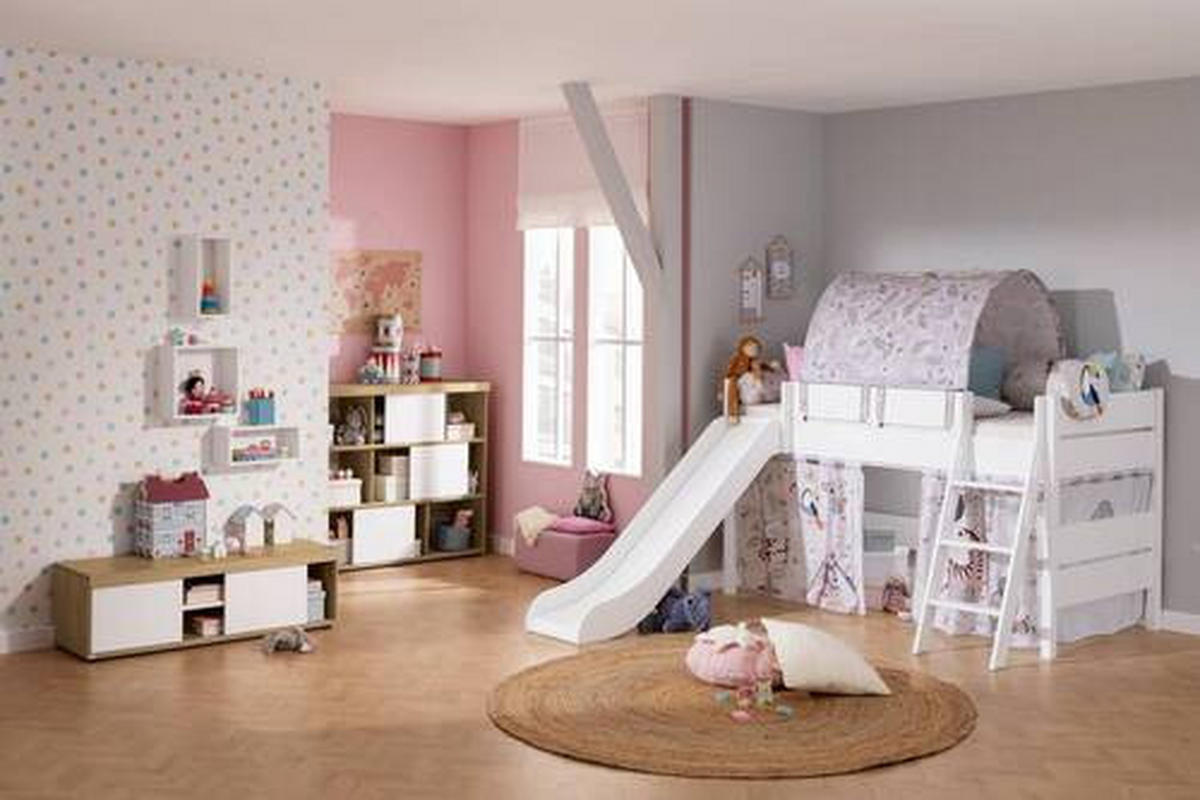 SPIELBETT 90/200 cm  - Weiss, Konventionell, Holzwerkstoff (90/200cm) - Paidi