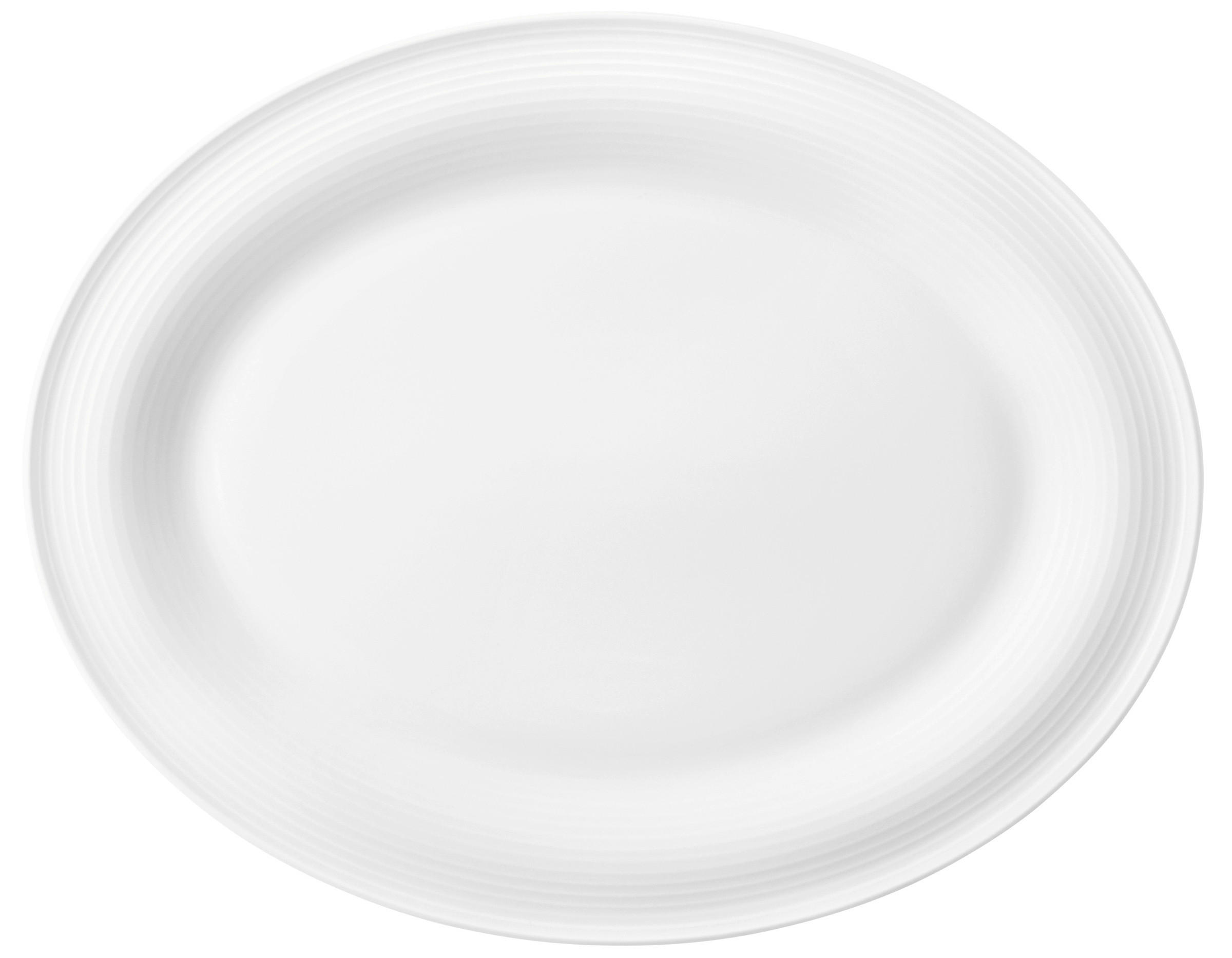 SERVIERPLATTE - Weiß, Basics, Keramik (35,3/28/2,2cm) - Seltmann Weiden