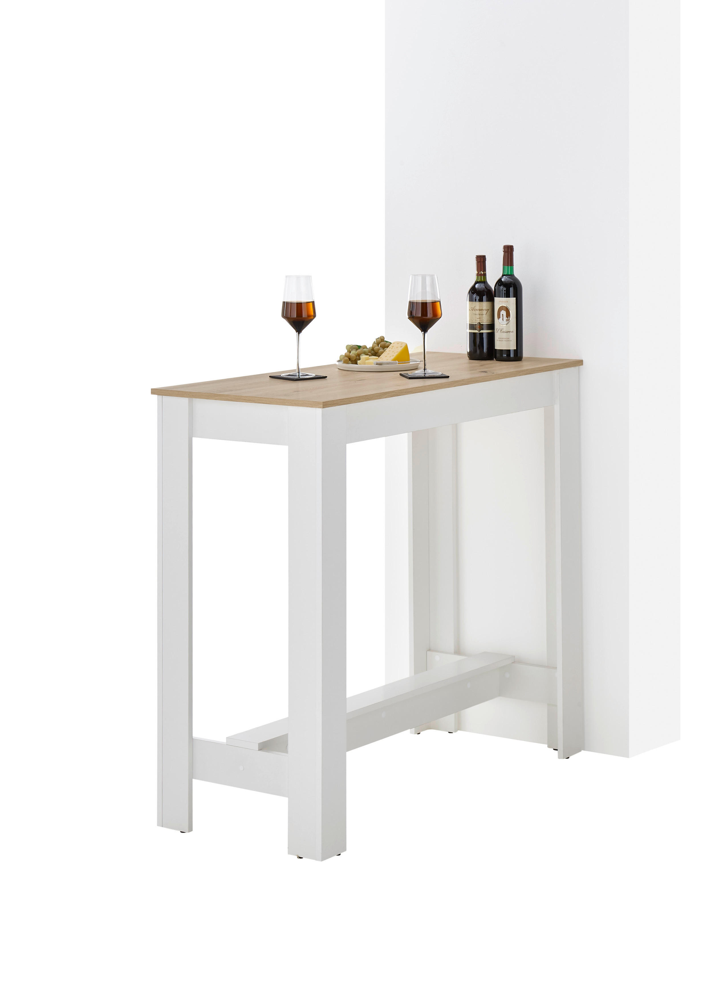 BARTISCH in Holzwerkstoff 115/50/103 cm   - Weiß/Eiche Artisan, MODERN, Holzwerkstoff (115/50/103cm) - MID.YOU