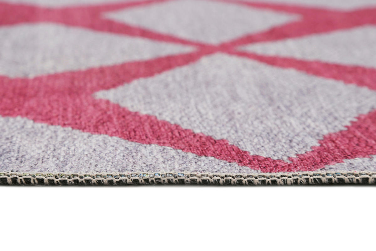 FLACHWEBETEPPICH 160/230 cm Caledon Bordeaux, Sandfarben  - Sandfarben/Bordeaux, KONVENTIONELL, Textil (160/230cm) - Esprit