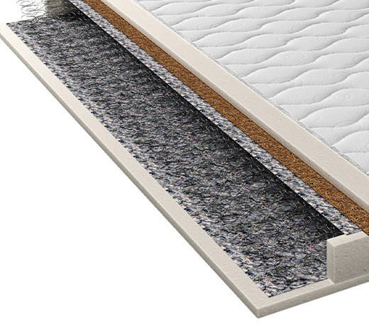 WENDEMATRATZE 200/200 cm Höhe ca. 16 cm  - Basics, Textil (200/200cm) - Xora