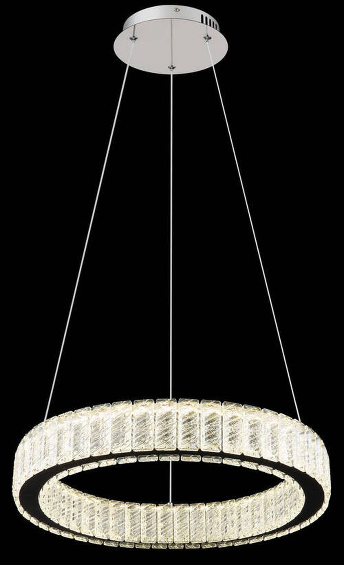 VISEČA LED-SVETILKA   //2700-6000 K/230 V/ - barve kroma/prozorno, Design, kovina/umetna masa (50/120cm) - Globo