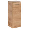 UNTERSCHRANK 30,5/81/32 cm   - Eichefarben/Silberfarben, MODERN, Glas/Holzwerkstoff (30,5/81/32cm) - MID.YOU
