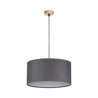 HÄNGELEUCHTE 50/120 cm  - Eichefarben/Schwarz, Basics, Holzwerkstoff/Kunststoff (50/120cm) - Novel