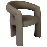 ARMLEHNSTUHL    Echtleder  Braun  - Braun, Design, Leder/Metall (61/81/67cm) - Belluti