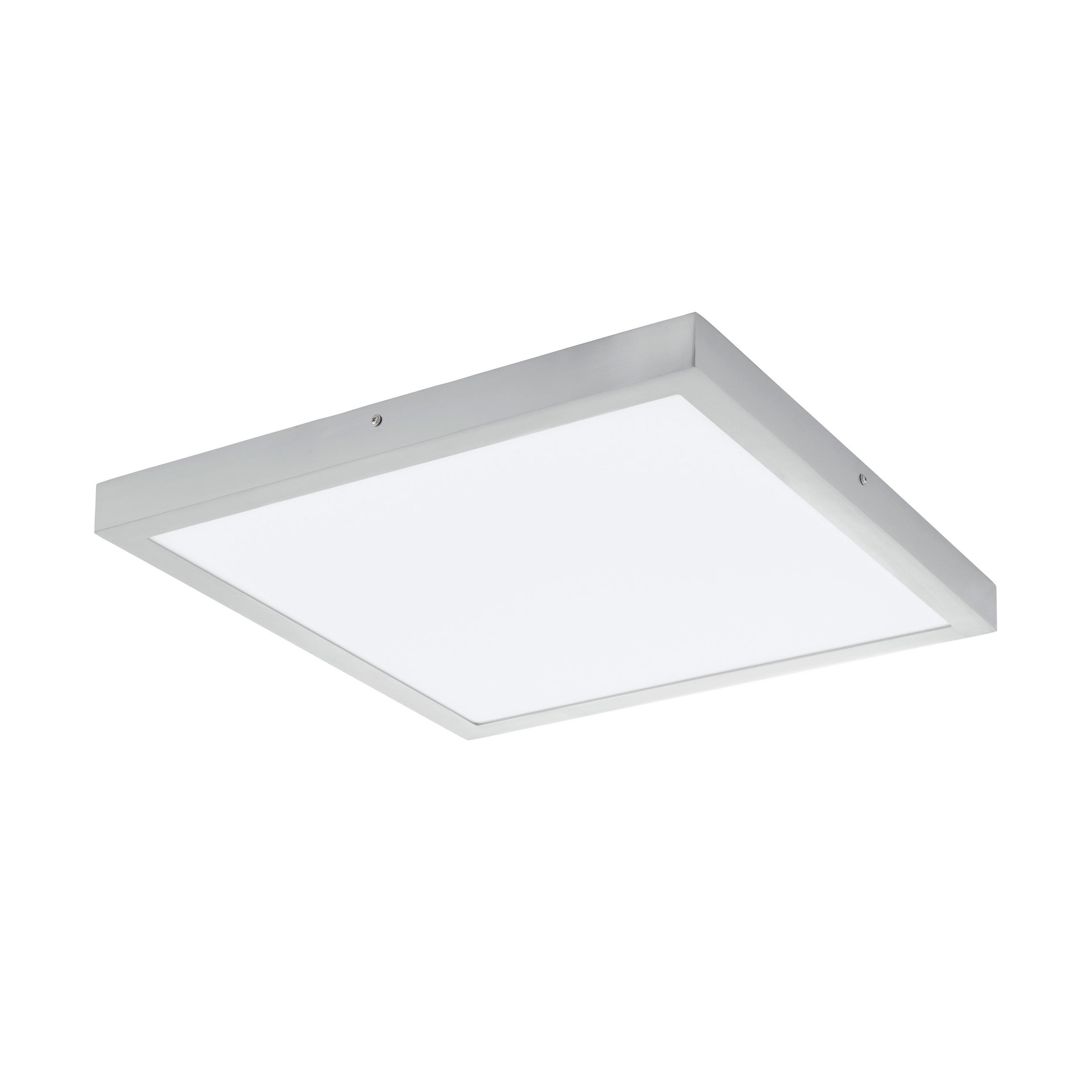 AUFBAULEUCHTE  - Silberfarben/Weiß, KONVENTIONELL, Kunststoff/Metall (50/50/3cm) - Eglo