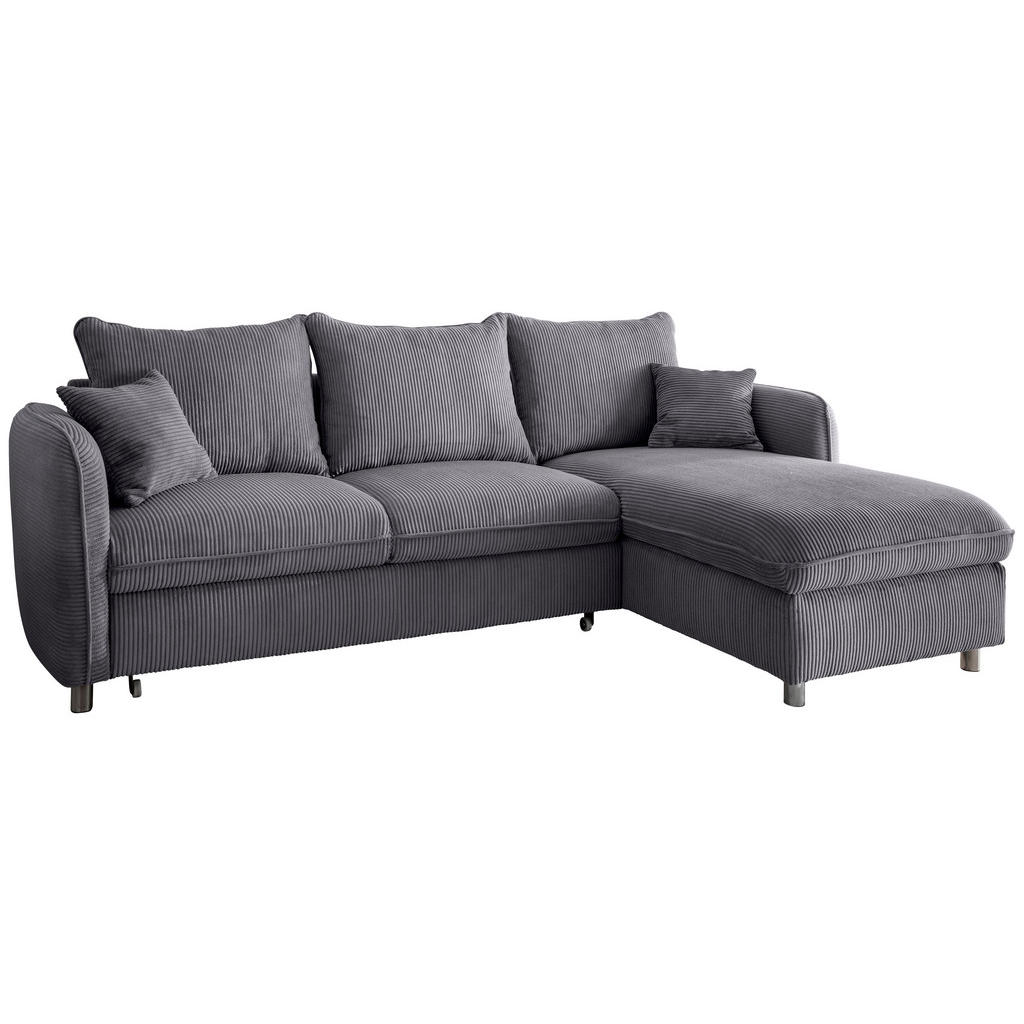 Thumbnail - Livetastic Eckschlafsofa, Grau, Textil, 4-Sitzer, Füllung: Schaumstoff, 254x160 cm, Rücken echt, Armteil links, rechts, ...