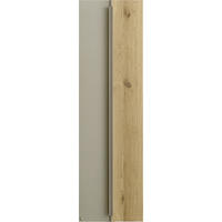 HÄNGESCHRANK 38,4/134,4/33,1 cm  - Wildeiche/Titanfarben, ROMANTIK / LANDHAUS, Glas/Holz (38,4/134,4/33,1cm) - Musterring