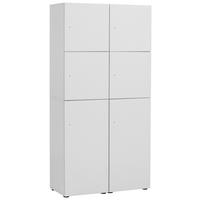 SPIND - Weiß, Design, Holzwerkstoff (90,8/185,2/40,65cm) - MID.YOU