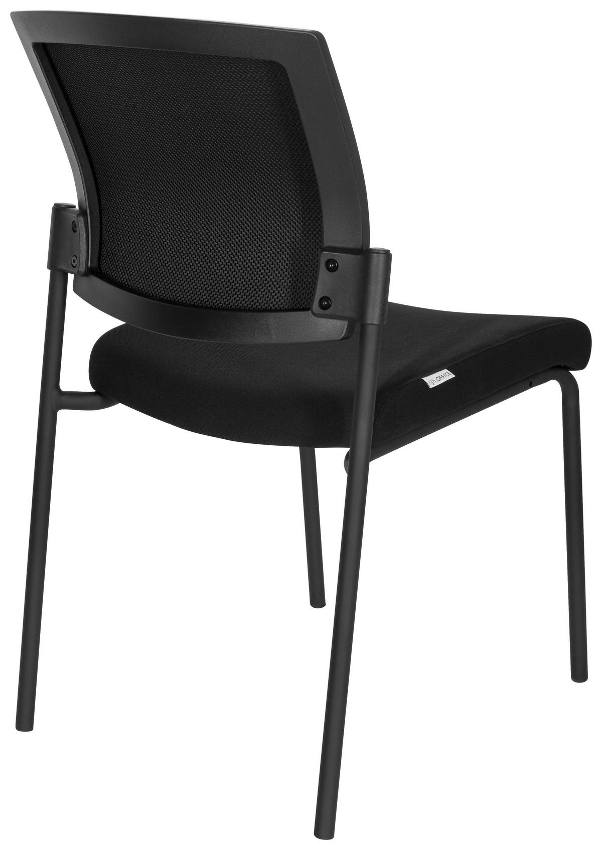 BESÖKSSTOL  i flatväv svart  - svart, Modern, metall/textil (48/90/58cm) - MID.YOU