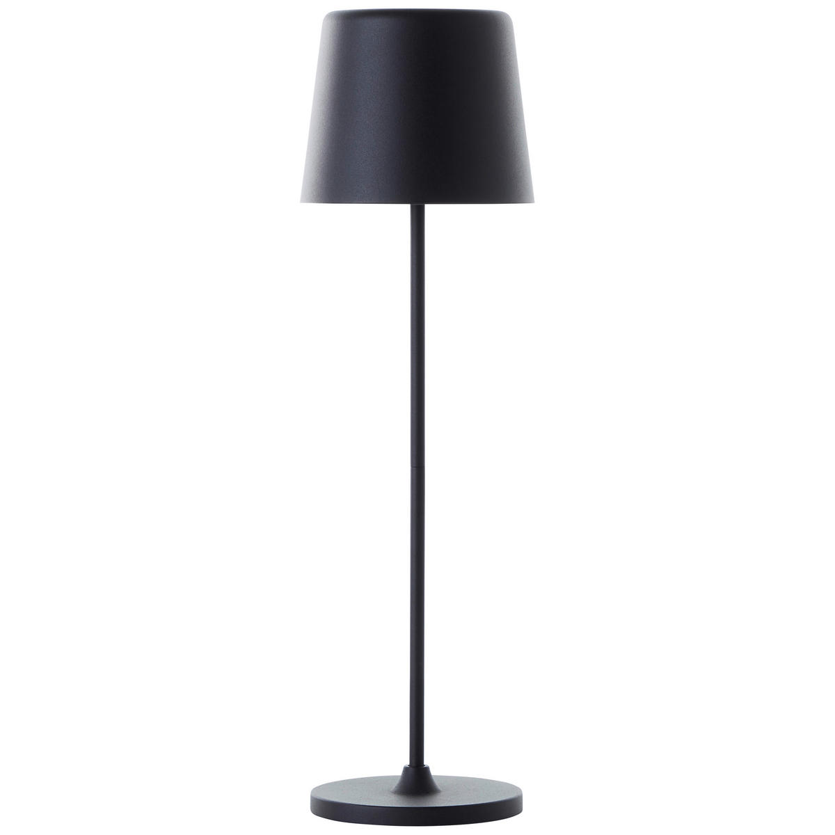 AKKU-TISCHLEUCHTE Kaami 10/37 cm   - Schwarz, Basics, Kunststoff/Metall (10/37cm) - Brilliant
