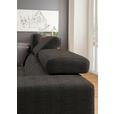 ECKSOFA in Chenille Braun  - Chromfarben/Braun, Design, Textil (207/301cm) - Xora